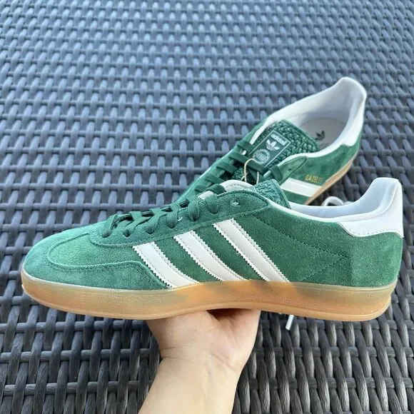 Adidas Gazelle Indoor Collegiate Green Gum Men's Athletic Shoes JI2062 Size 9